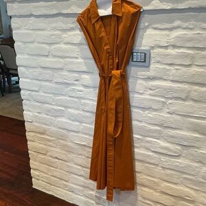 Zara Orange Midi Dress